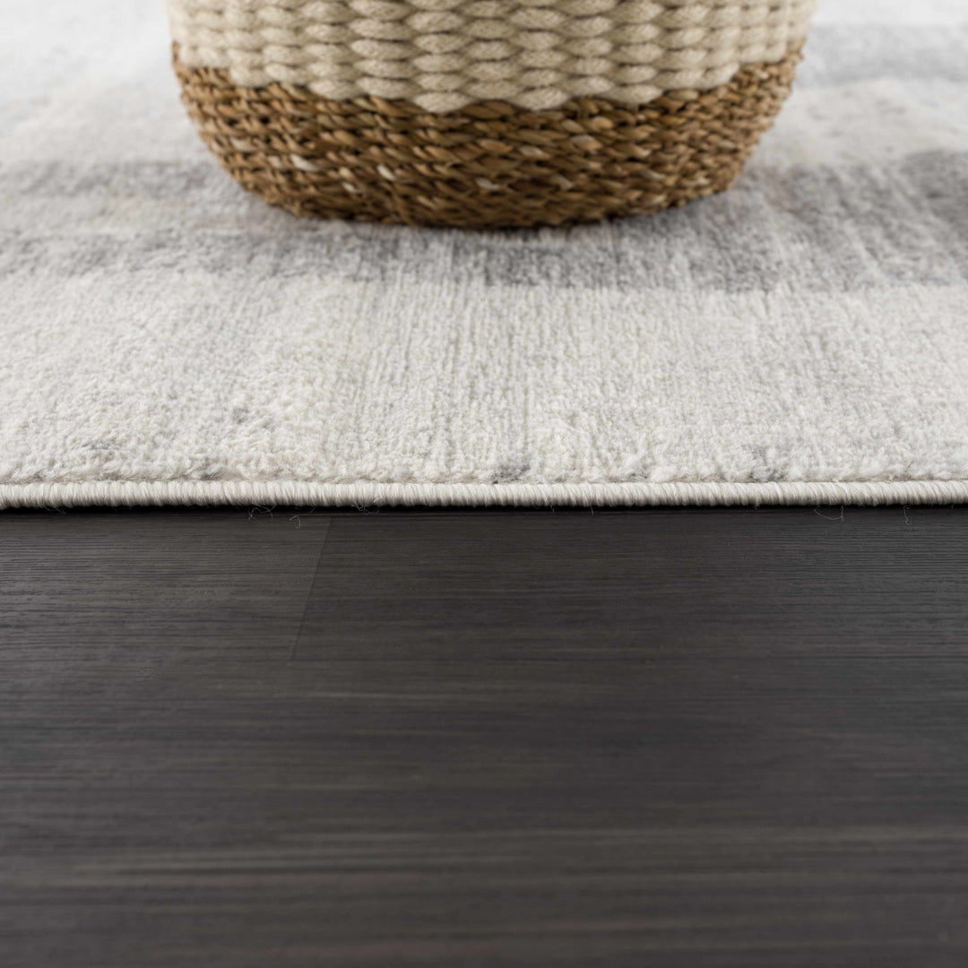 Tigria Contemporary Gray And Ivory Area Rug - The Rug Decor