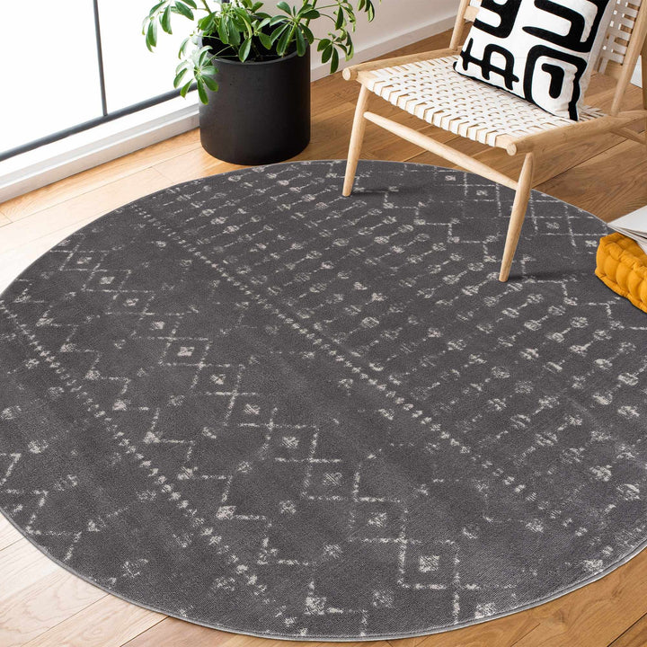 Tigrican Contemporary Charcoal And Ivory Area Rug - The Rug Decor