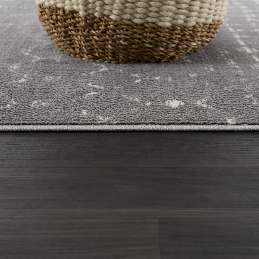 Tigrican Contemporary Charcoal And Ivory Area Rug - The Rug Decor