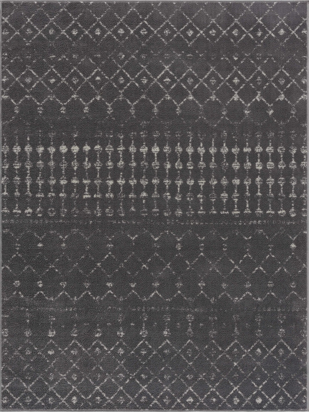 Tigrican Contemporary Charcoal And Ivory Area Rug - The Rug Decor