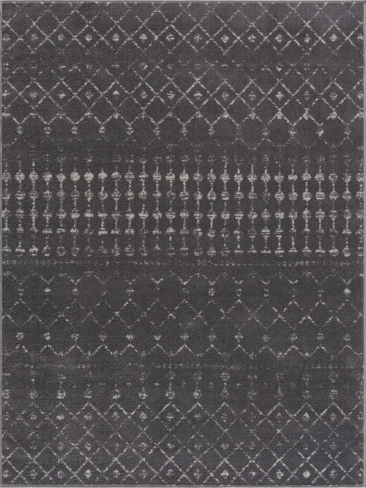 Tigrican Contemporary Charcoal And Ivory Area Rug - The Rug Decor