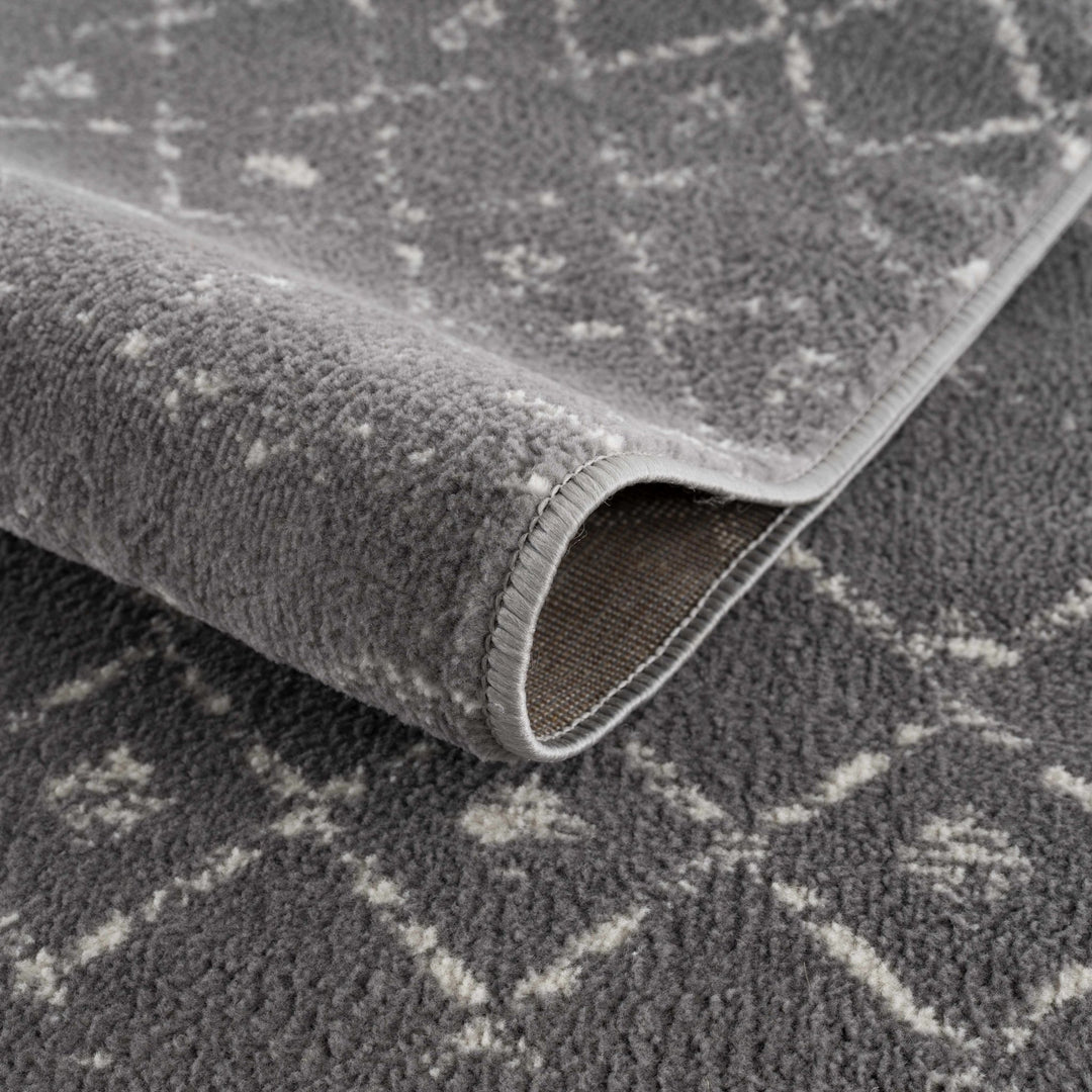 Tigrican Contemporary Charcoal And Ivory Area Rug - The Rug Decor