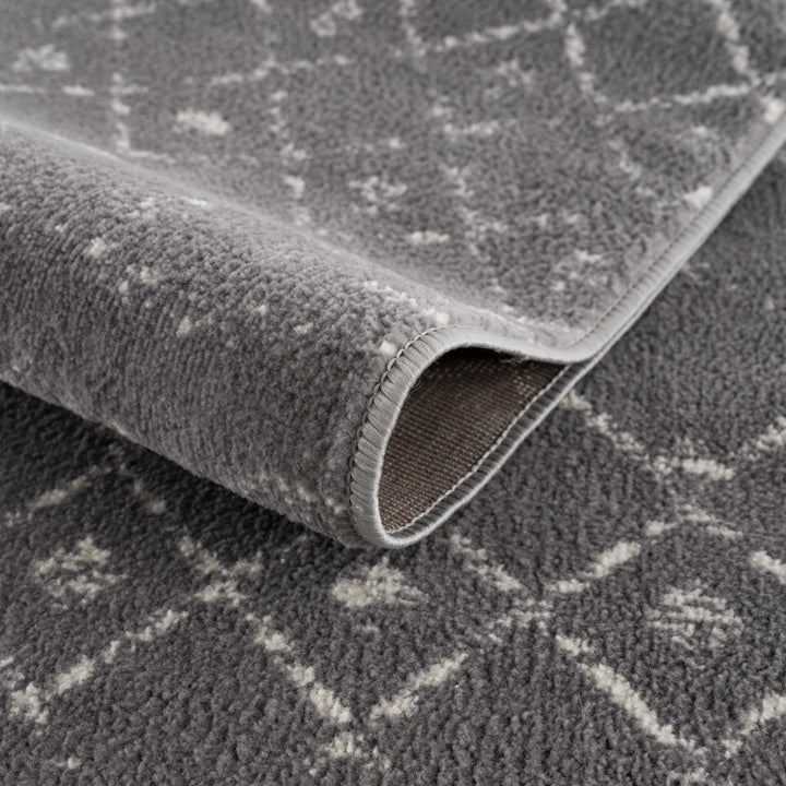 Tigrican Contemporary Charcoal And Ivory Area Rug - The Rug Decor