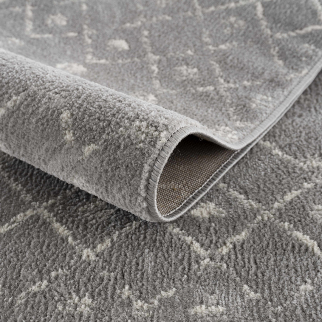 Tigrican Contemporary Gray And Ivory Area Rug - The Rug Decor