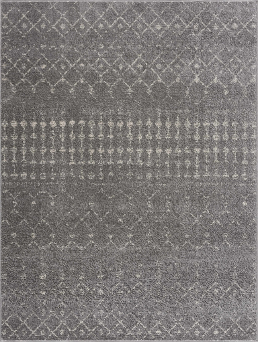 Tigrican Contemporary Gray And Ivory Area Rug - The Rug Decor