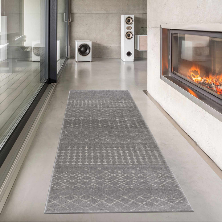 Tigrican Contemporary Gray And Ivory Area Rug - The Rug Decor
