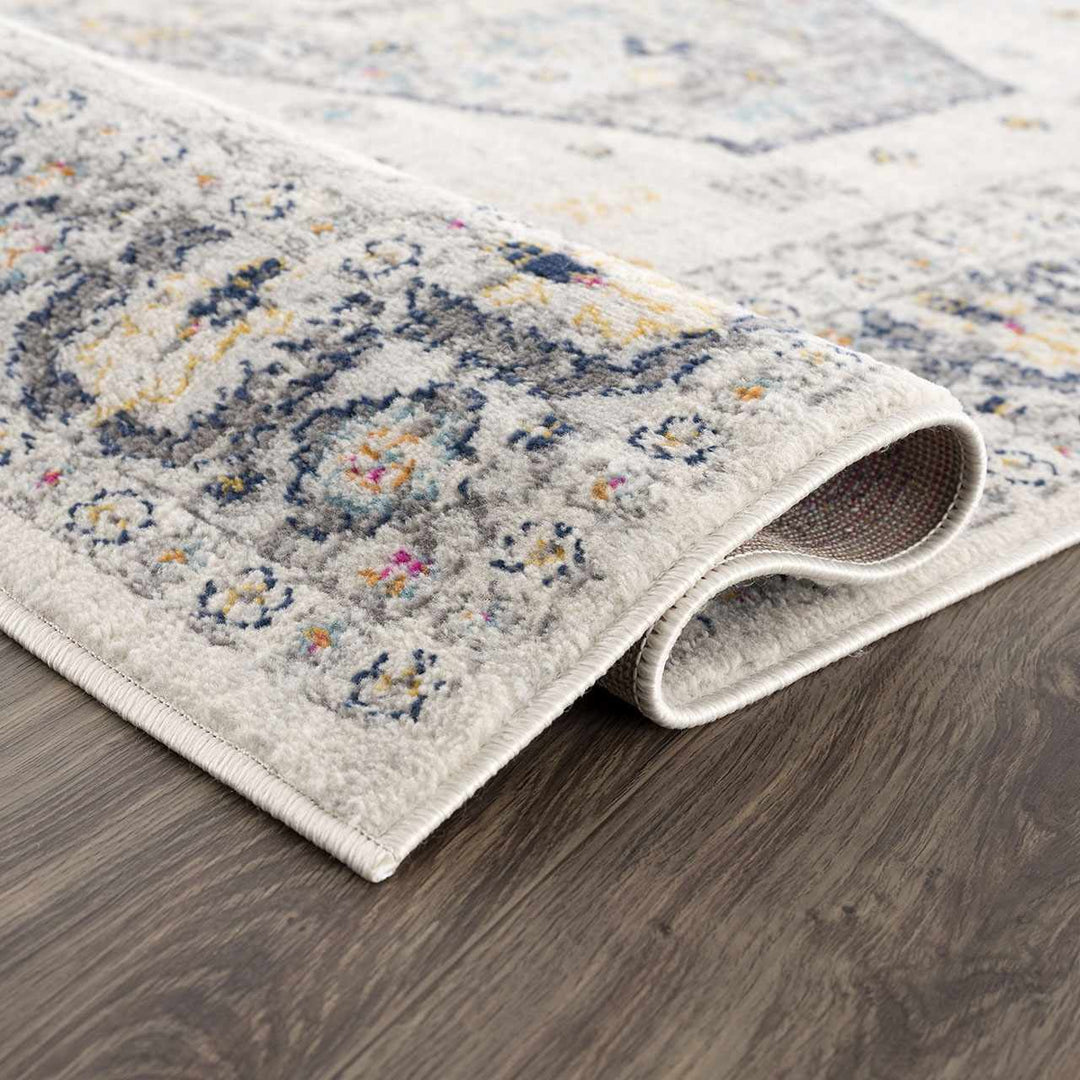 Tigris Ivory And Charcoal Traditional Style Area Rug - The Rug Decor