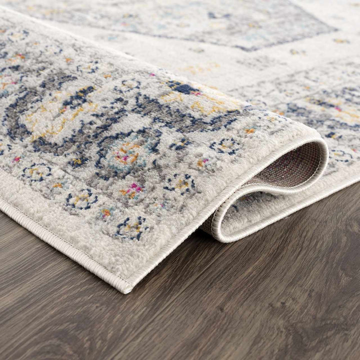 Tigris Ivory And Charcoal Traditional Style Area Rug - The Rug Decor
