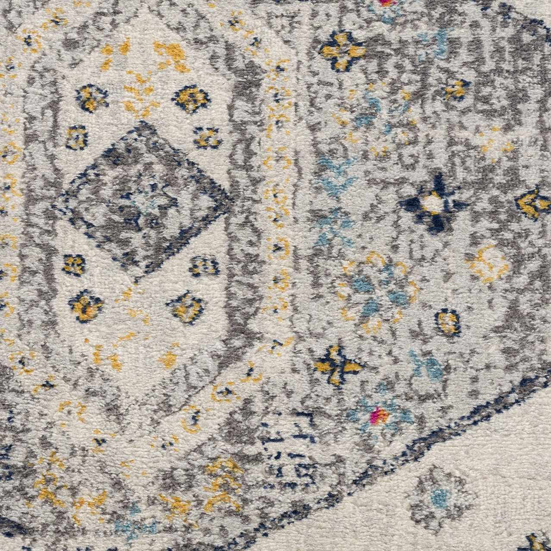 Tigris Ivory And Charcoal Traditional Style Area Rug - The Rug Decor