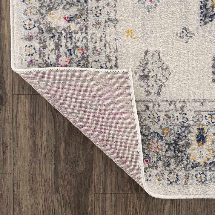 Tigris Ivory And Charcoal Traditional Style Area Rug - The Rug Decor