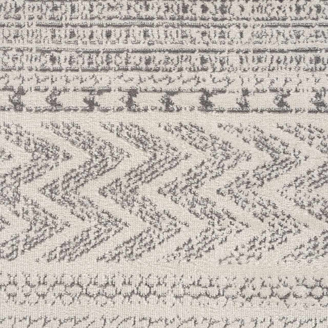 Tigris Ivory And Gray Modern Geometrical Design Area Rug - The Rug Decor