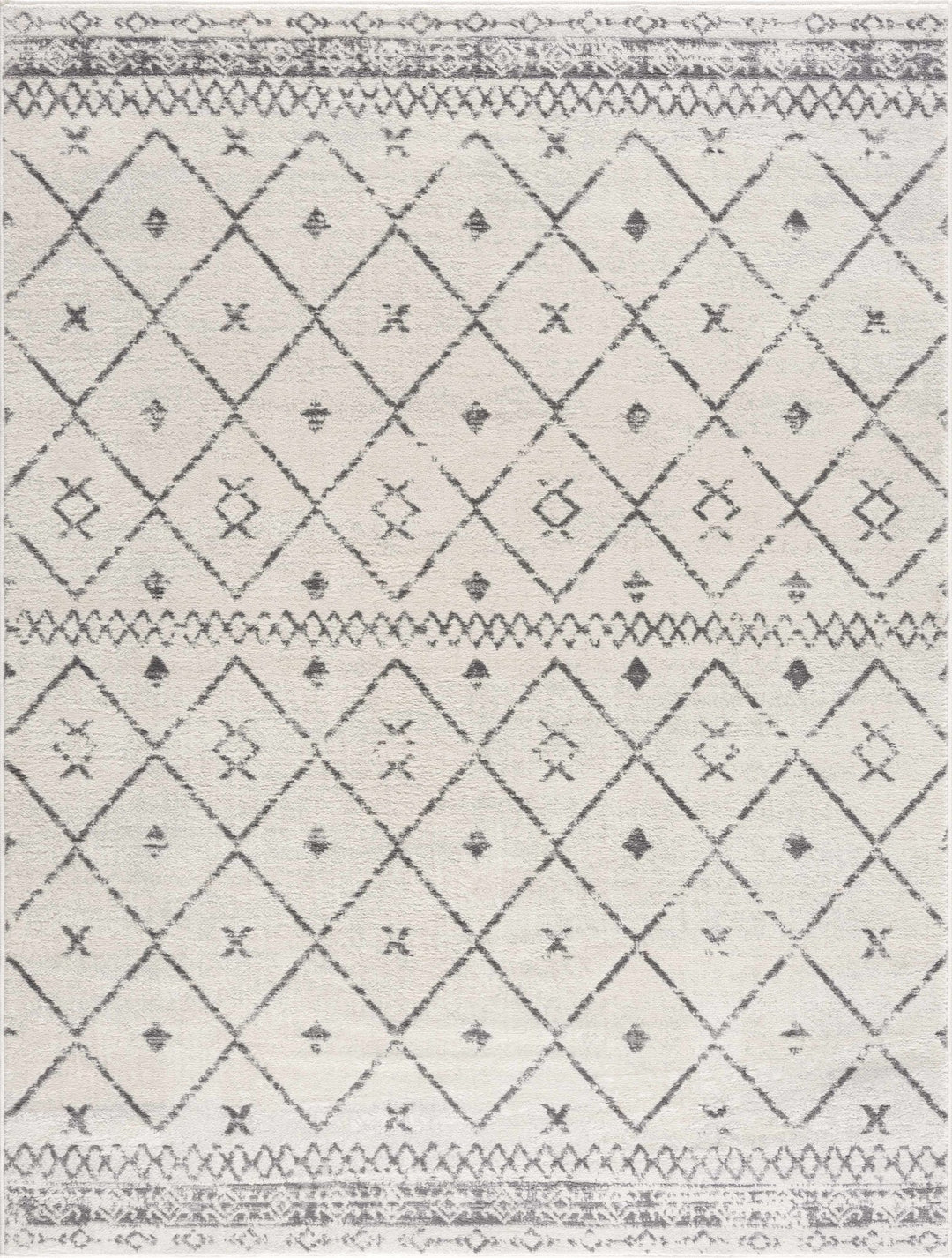 Tigris Modern Geometrical Design Ivory Area Rug - The Rug Decor