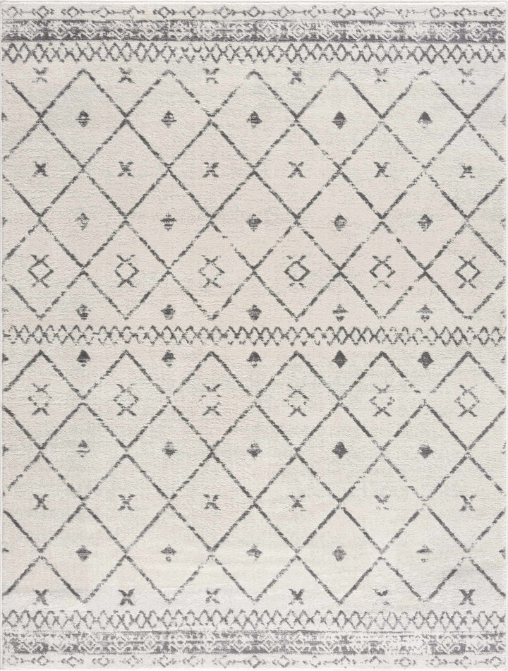 Tigris Modern Geometrical Design Ivory Area Rug - The Rug Decor