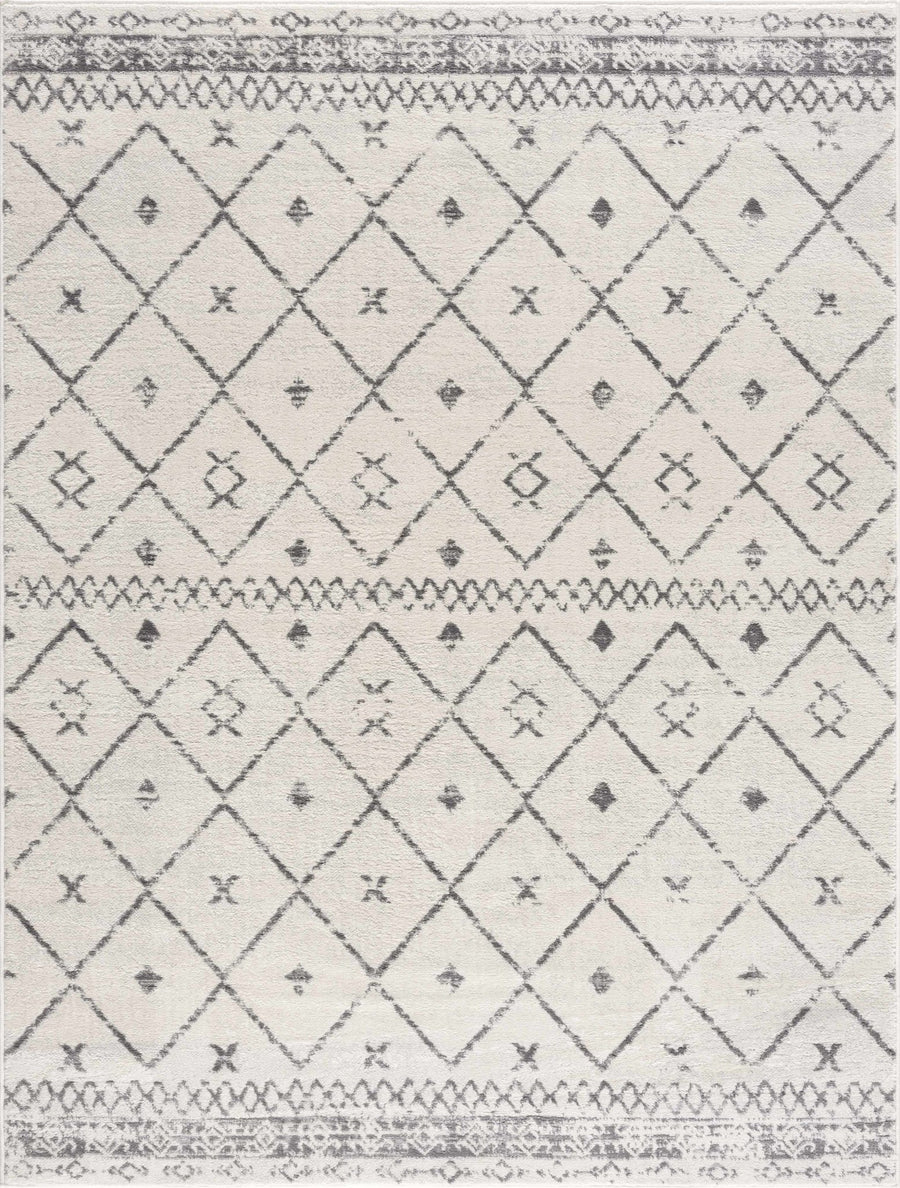 Tigris Modern Geometrical Design Ivory Area Rug - The Rug Decor