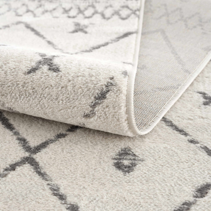 Tigris Modern Geometrical Design Ivory Area Rug - The Rug Decor