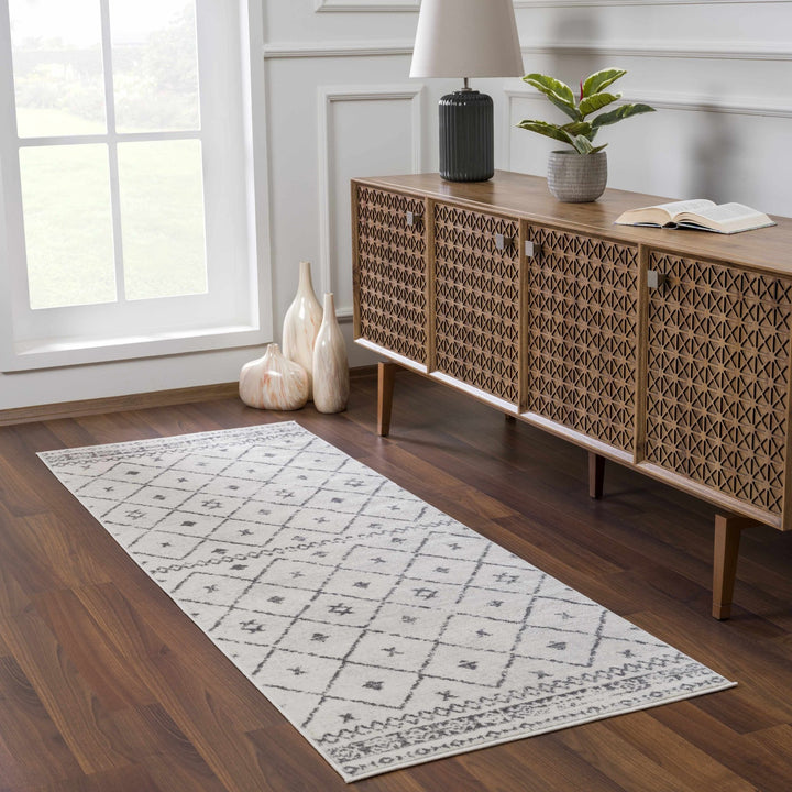 Tigris Modern Geometrical Design Ivory Area Rug - The Rug Decor