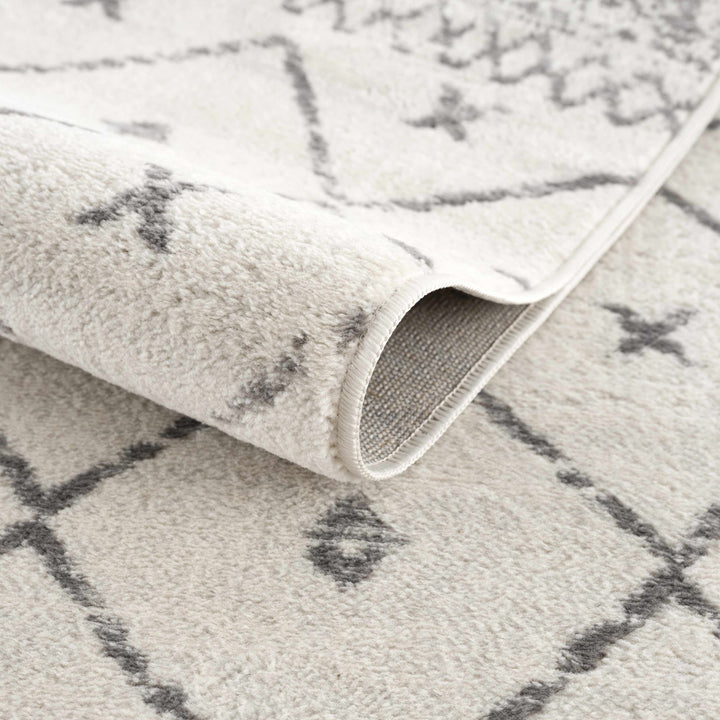 Tigris Modern Geometrical Design Ivory Area Rug - The Rug Decor