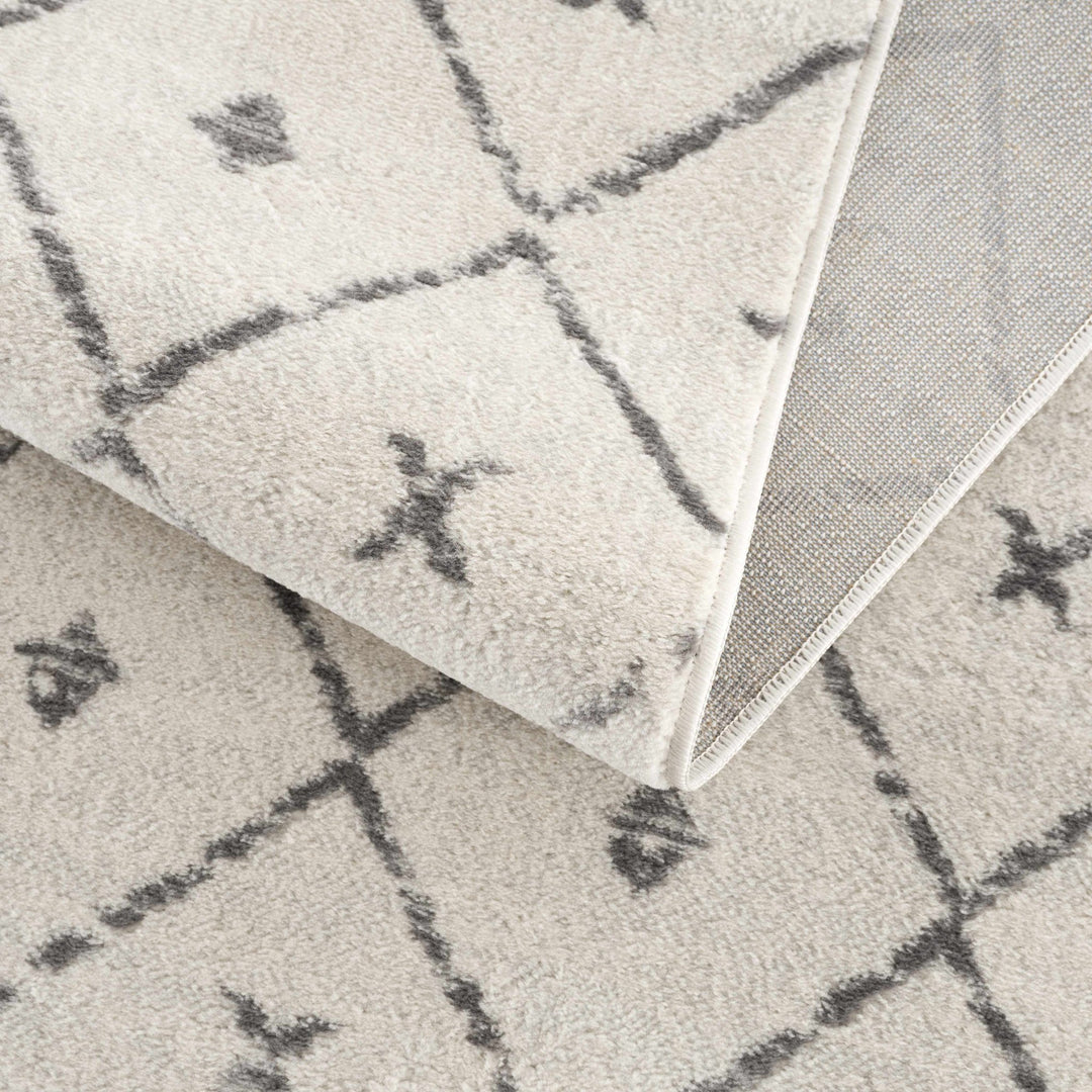 Tigris Modern Geometrical Design Ivory Area Rug - The Rug Decor