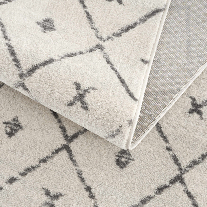 Tigris Modern Geometrical Design Ivory Area Rug - The Rug Decor