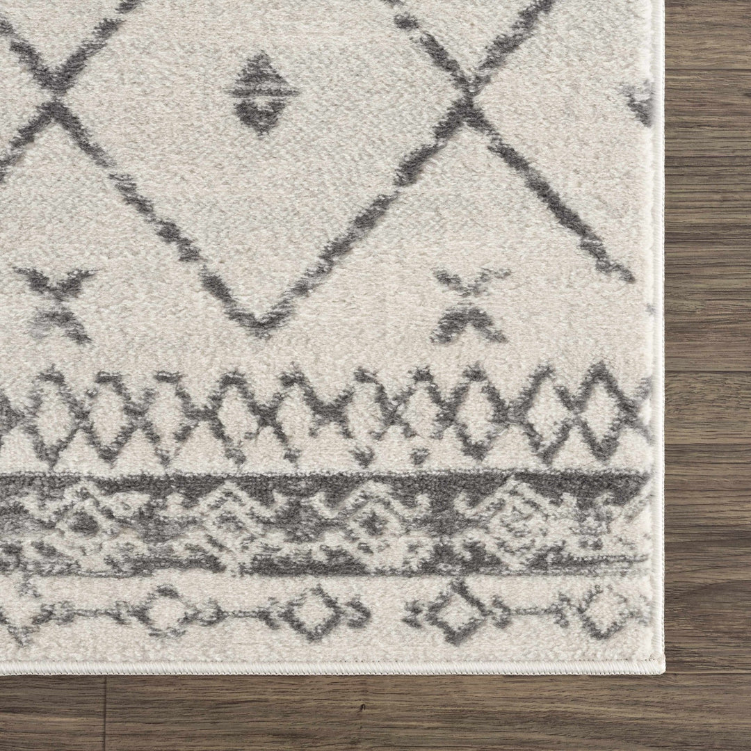 Tigris Modern Geometrical Design Ivory Area Rug - The Rug Decor
