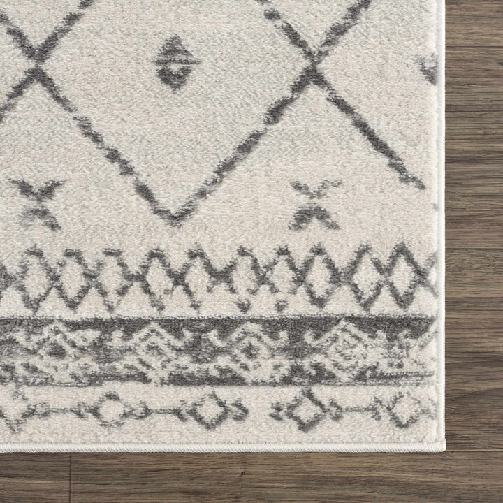 Tigris Modern Geometrical Design Ivory Area Rug - The Rug Decor