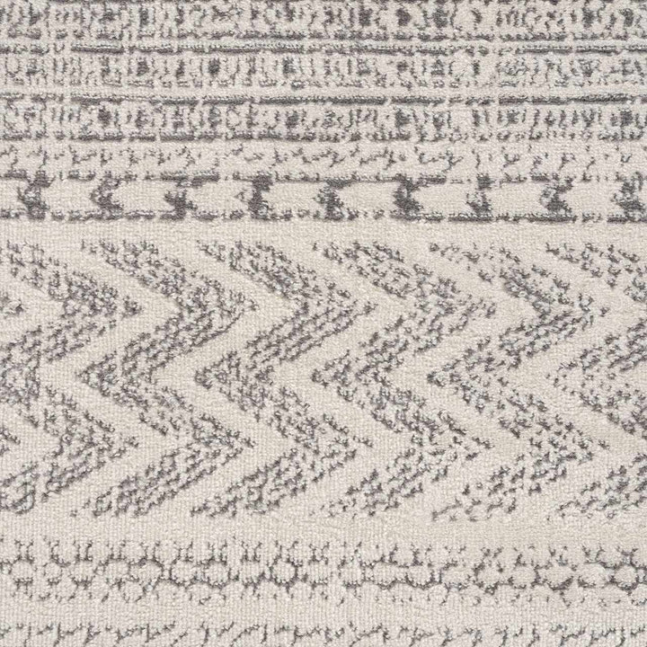 Tigris Ivory And Gray Modern Geometrical Design Area Rug