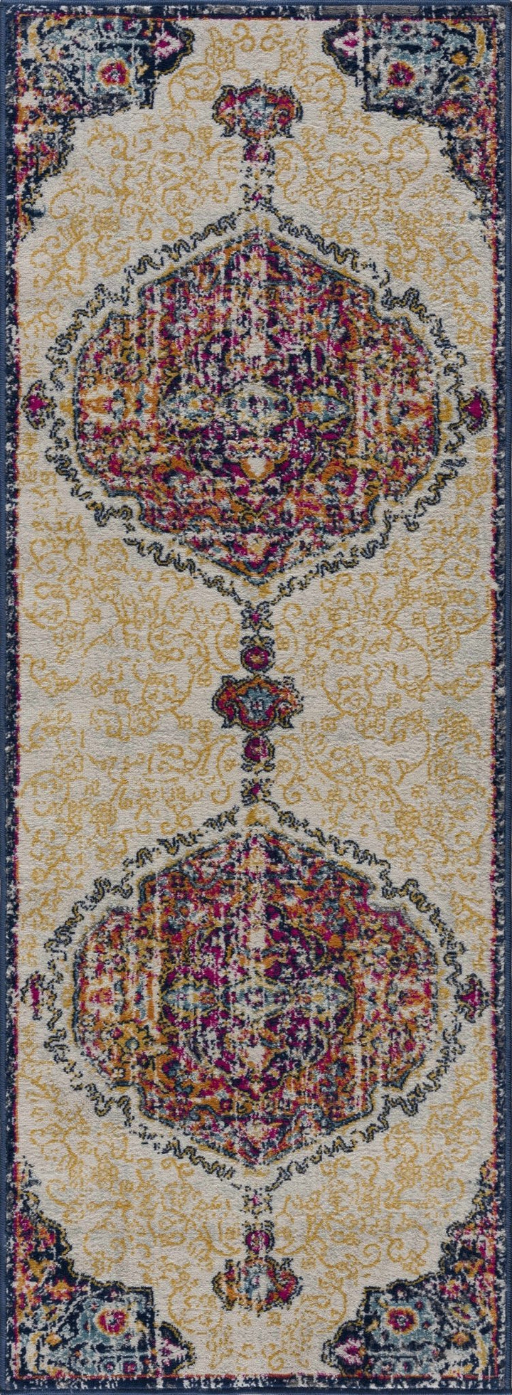Tigris Traditional Style Ivory And Rust Area Rug - The Rug Decor