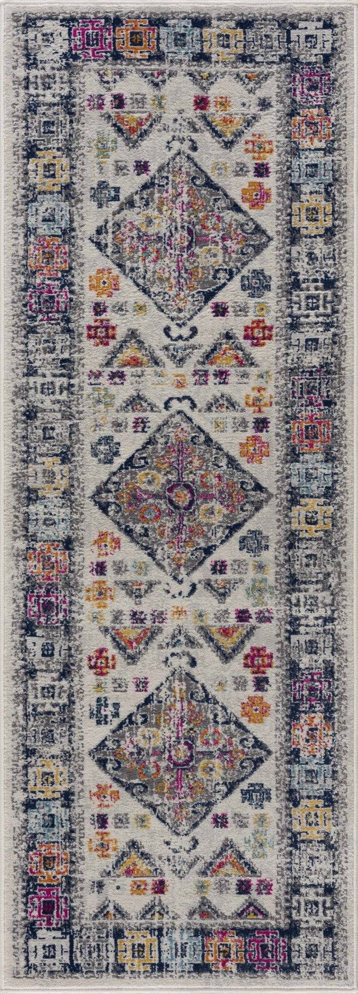 Tigriv Ivory And Blue Traditional Style Area Rug - The Rug Decor