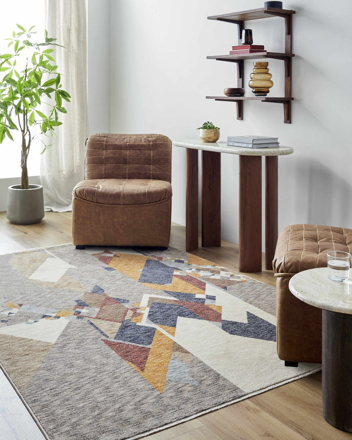Timea Contemporary Abstract Design Gray Area Rug - The Rug Decor