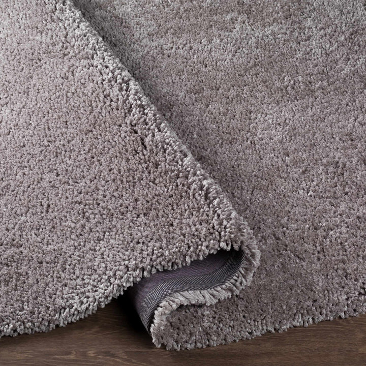 Tingly Modern Solid Gray Polyester Rug - The Rug Decor