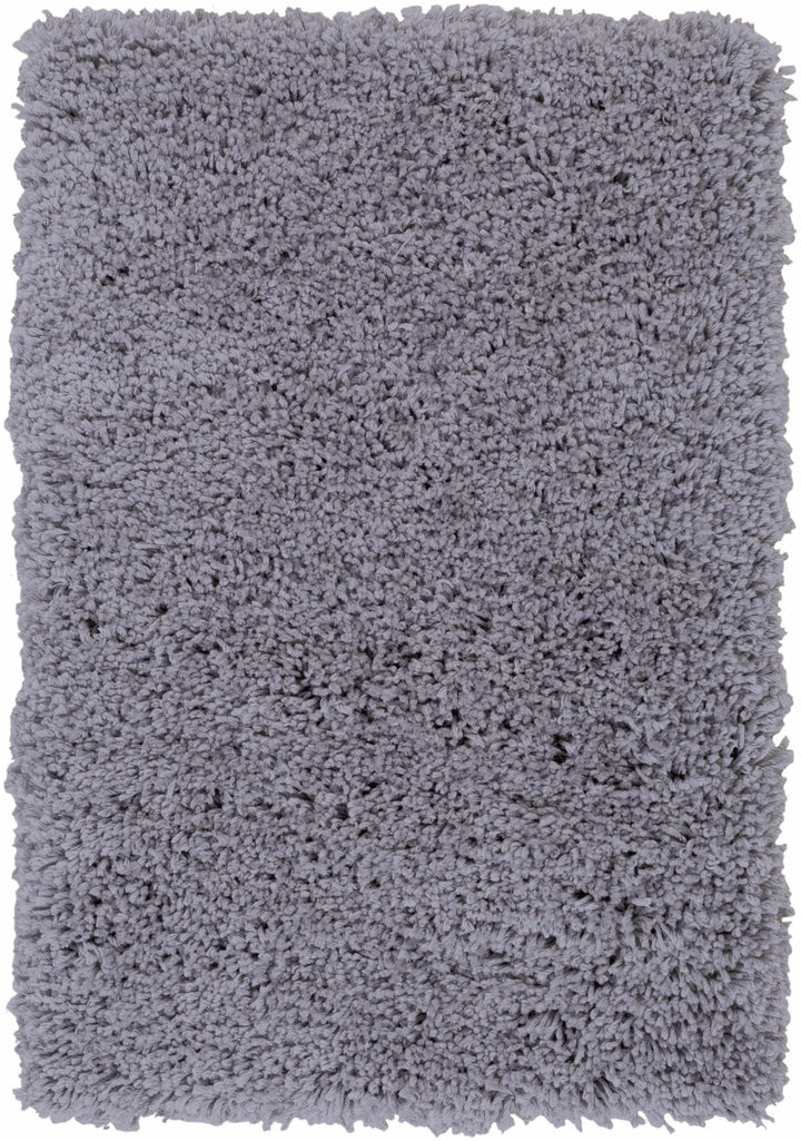 Tingly Modern Solid Gray Polyester Rug - The Rug Decor