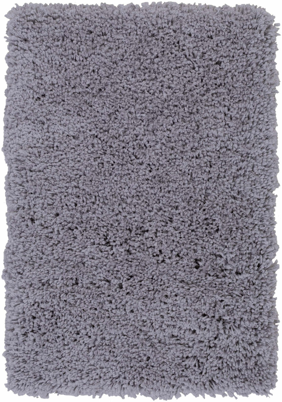 Tingly Modern Solid Gray Polyester Rug - The Rug Decor