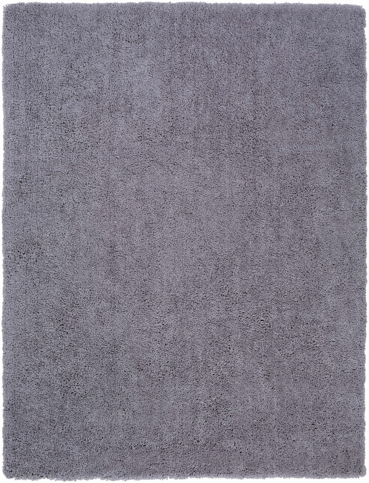 Tingly Modern Solid Gray Polyester Rug - The Rug Decor