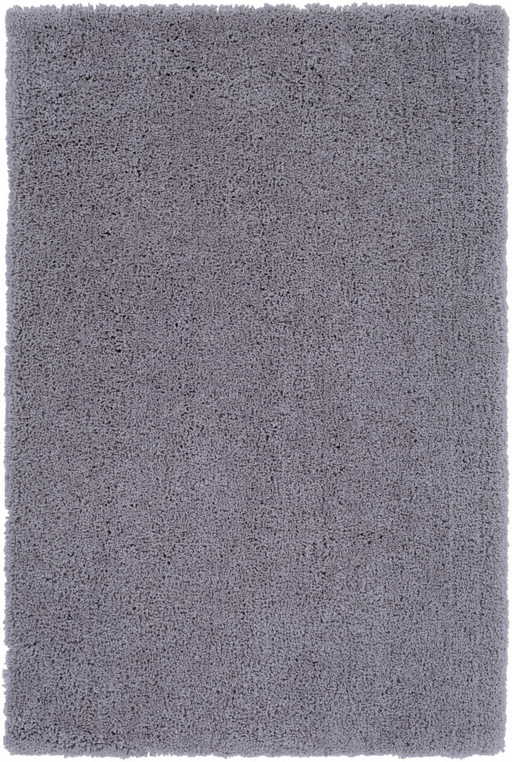 Tingly Modern Solid Gray Polyester Rug - The Rug Decor