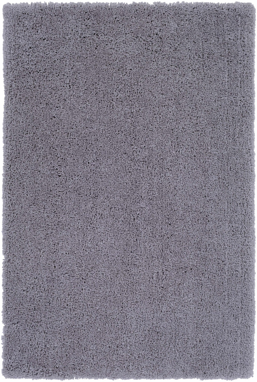 Tingly Modern Solid Gray Polyester Rug - The Rug Decor