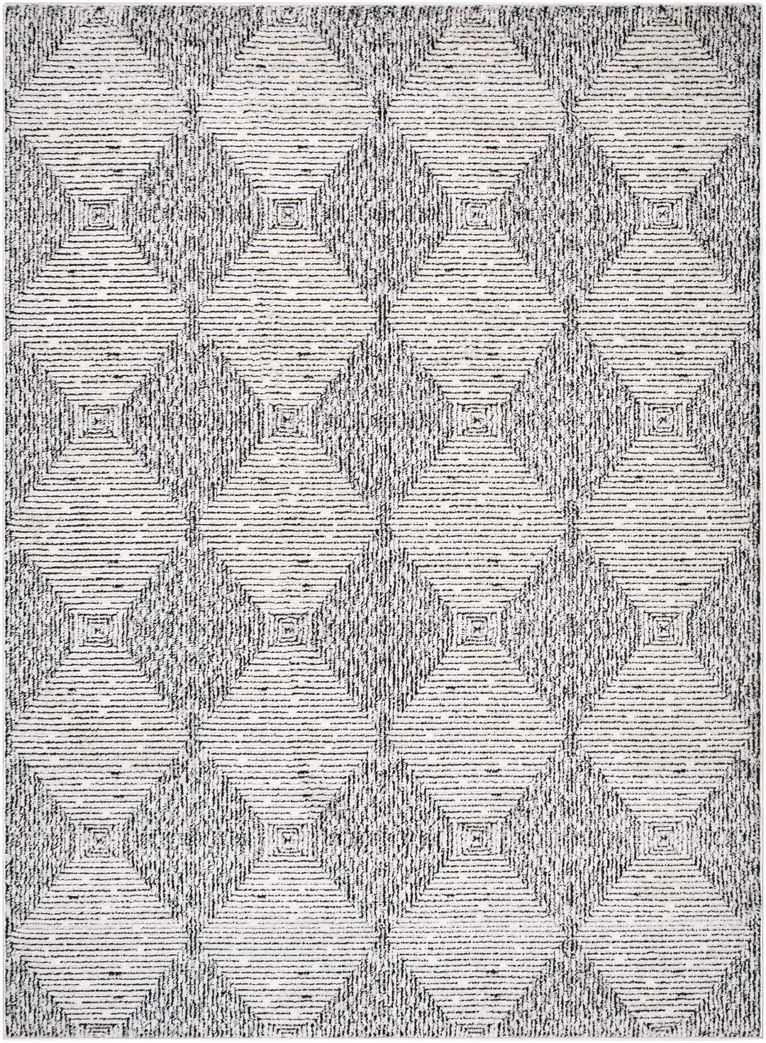 Truda Modern Geometrical Pattern Ivory Rug