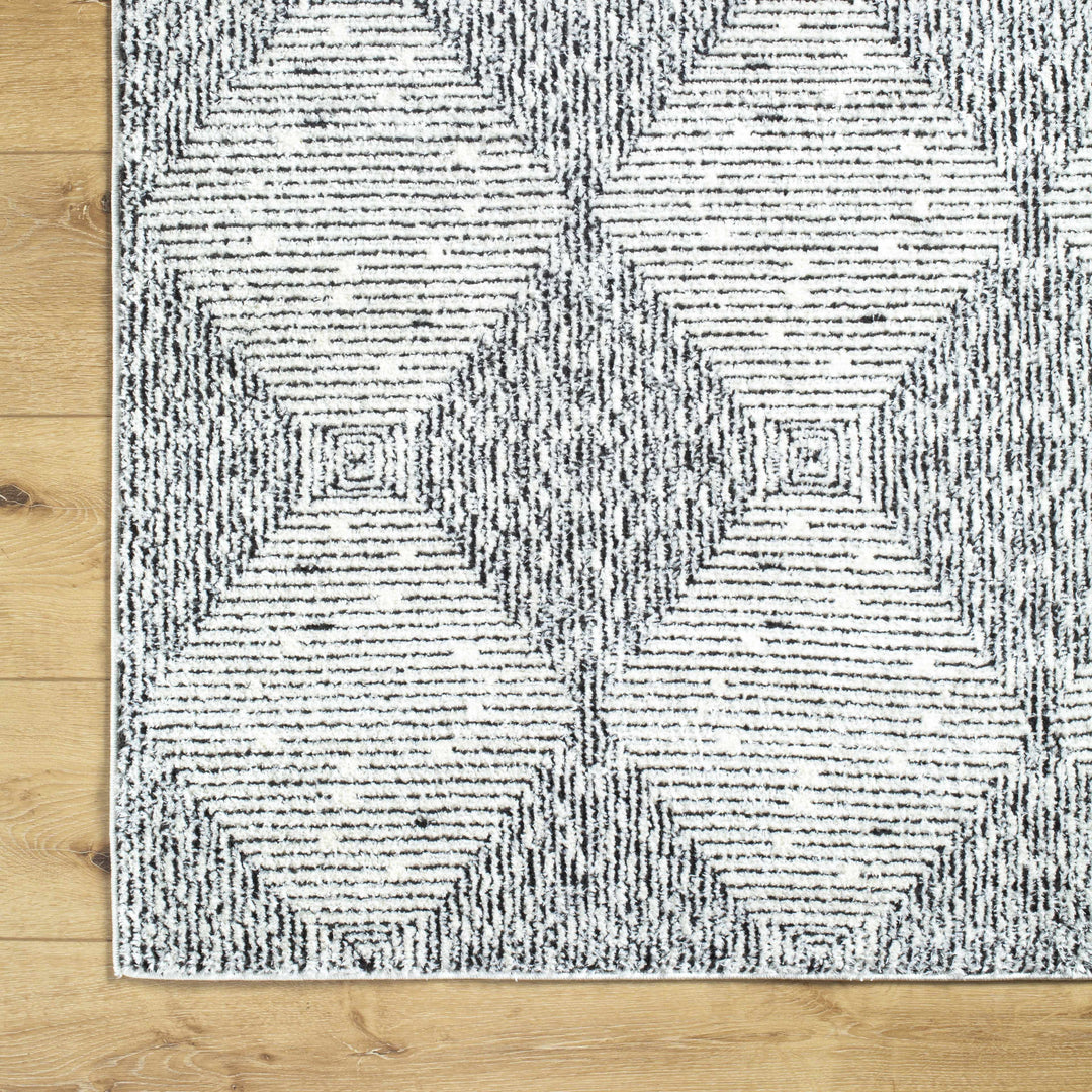 Truda Modern Geometrical Pattern Ivory Rug