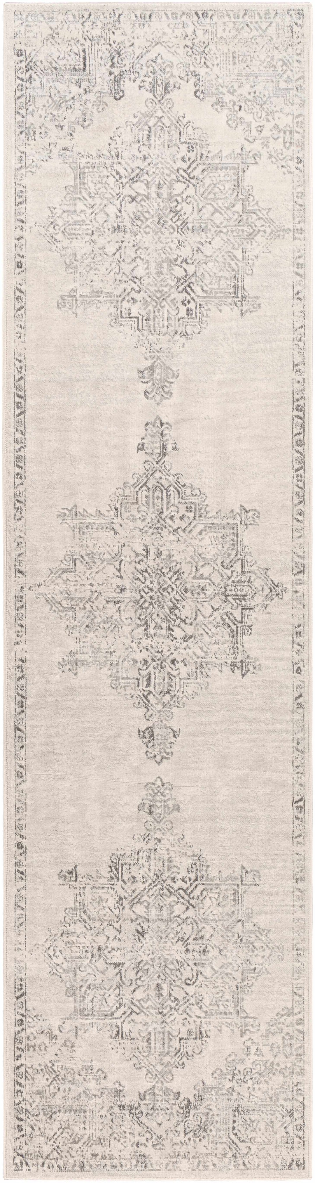 Tamarama Traditional Style Ivory And Gray Area Rug