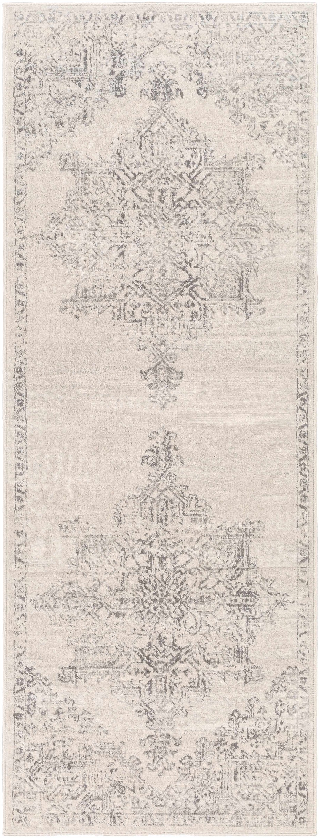 Tamarama Traditional Style Ivory And Gray Area Rug