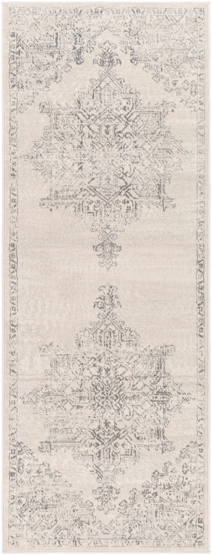 Tamarama Traditional Style Ivory And Gray Area Rug