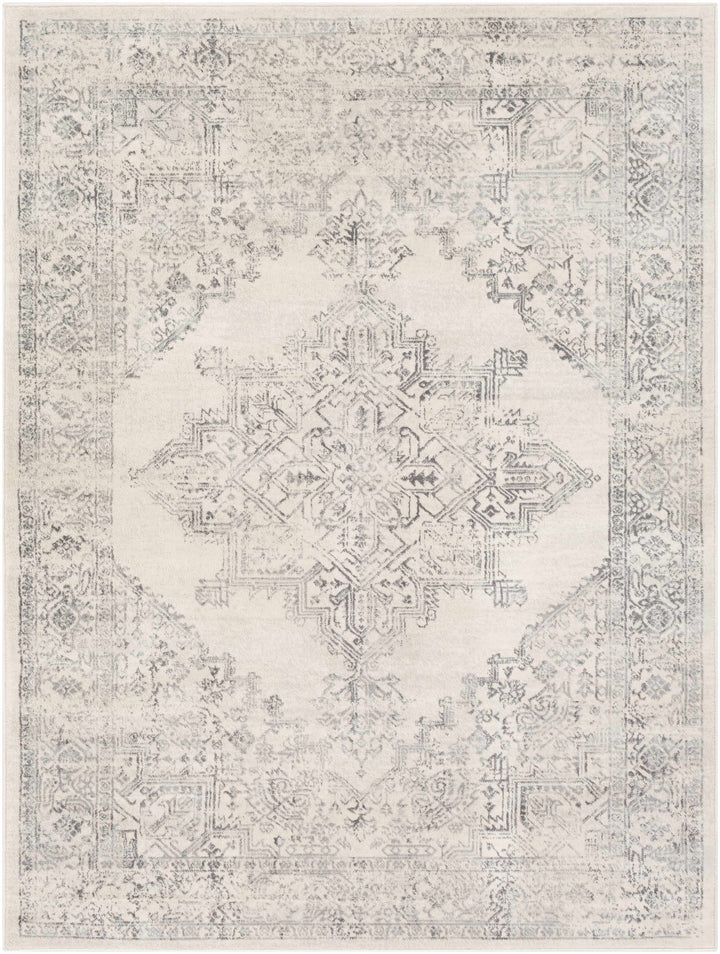 Tamarama Traditional Style Ivory And Gray Area Rug