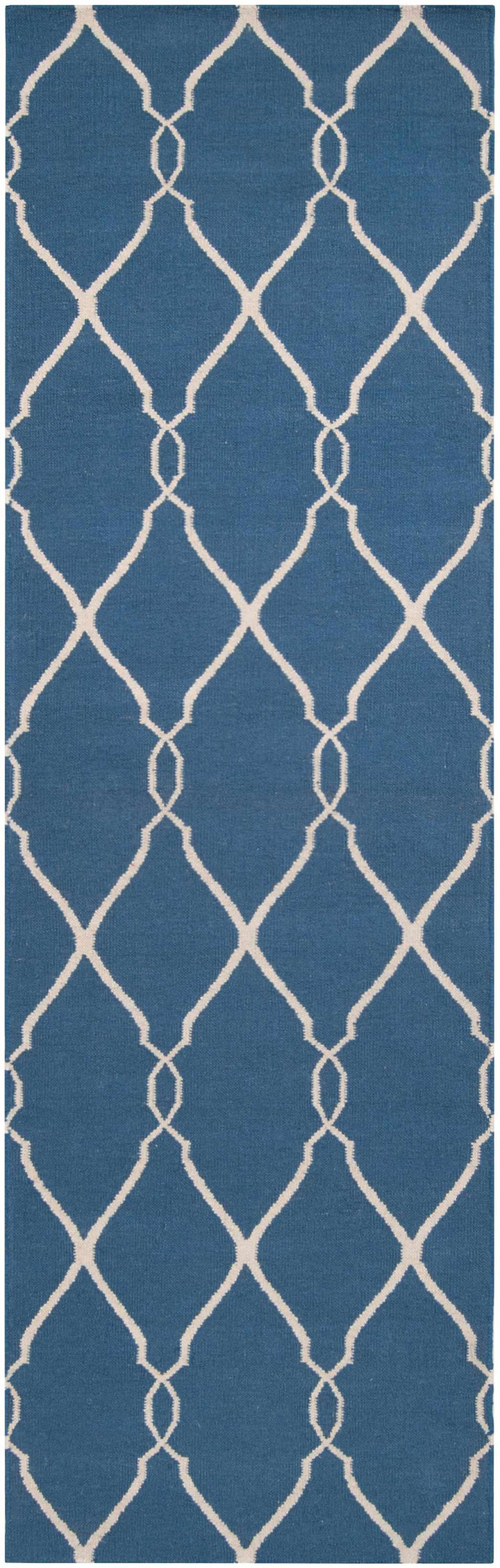 Toccopola Modern Geometrical Blue Hand Woven Area Rug