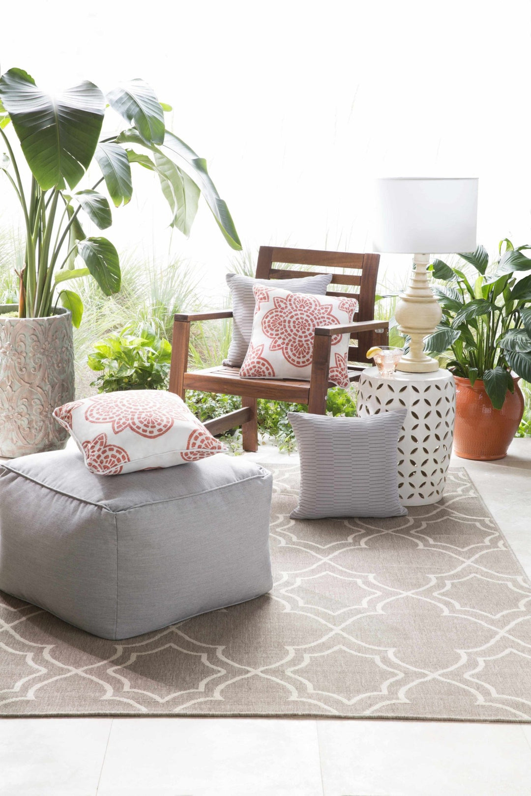 Toledo Contemporary Geometrical Tan And Beige Rug - The Rug Decor