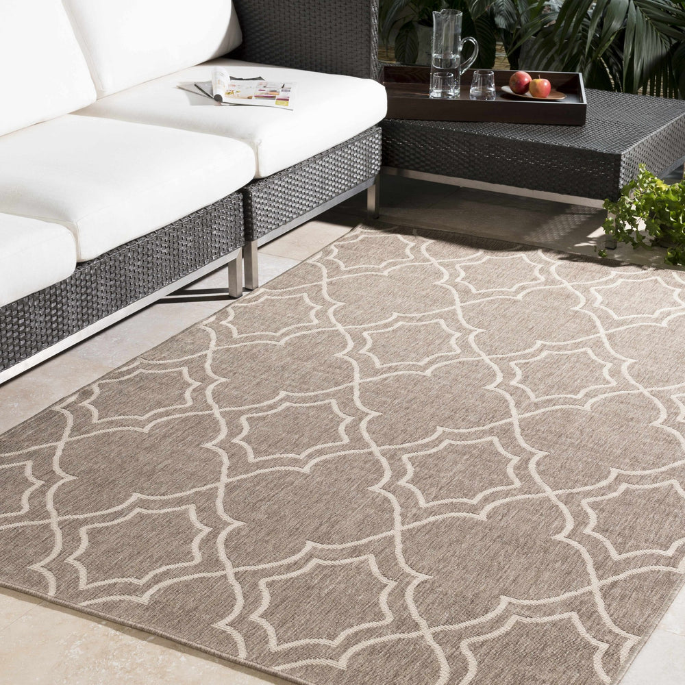 Toledo Contemporary Geometrical Tan And Beige Rug - The Rug Decor