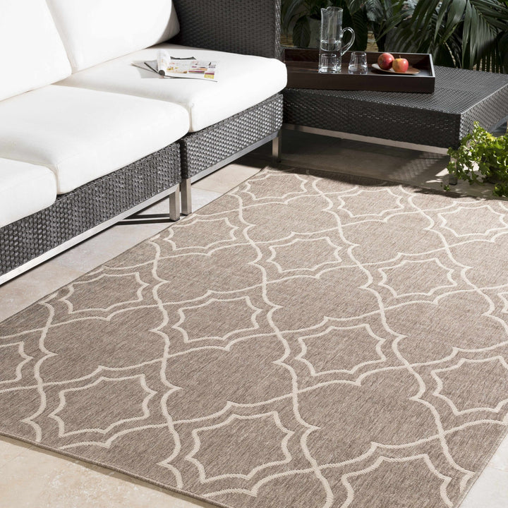 Toledo Contemporary Geometrical Tan And Beige Rug - The Rug Decor