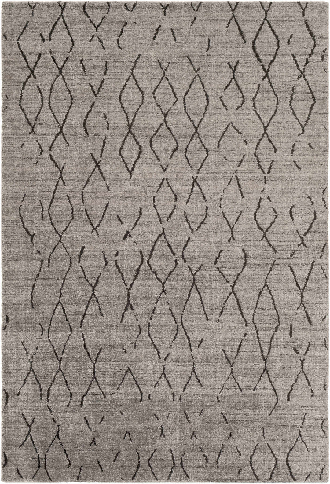 Tomakin Modern Geometrical Design Taupe Hand Loom Area Rug