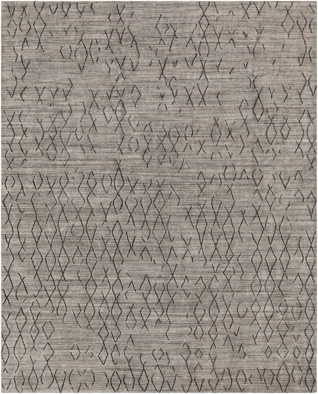 Tomakin Modern Geometrical Design Taupe Hand Loom Area Rug