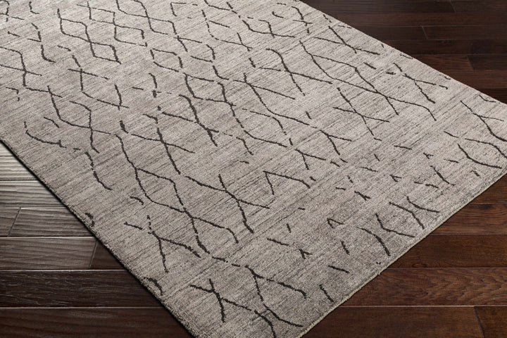 Tomakin Modern Geometrical Design Taupe Hand Loom Area Rug
