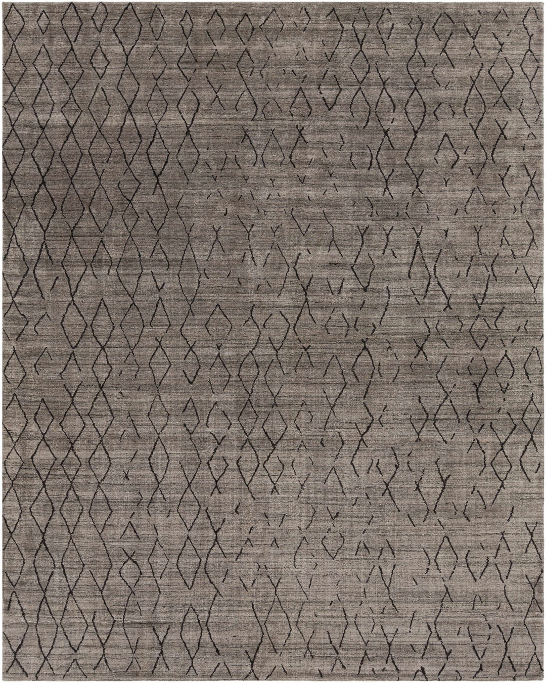 Tomakin Modern Geometrical Design Taupe Hand Loom Area Rug