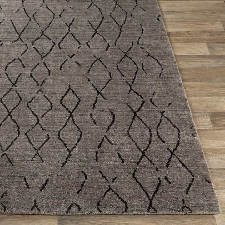 Tomakin Modern Geometrical Design Taupe Hand Loom Area Rug